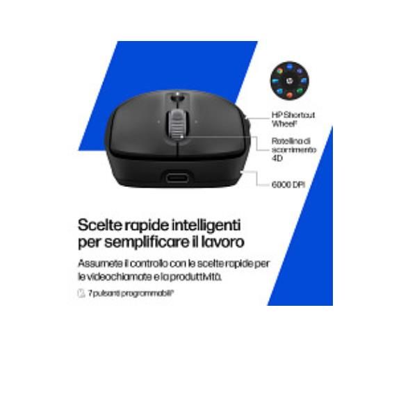 HP Mouse wireless ricaricabile 700 (HP 700 RECHBL WRLS MSE EURO)Hp0198701895107AZ7B0AA#ABB