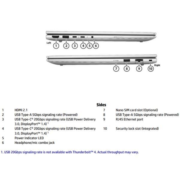 HP ProBook 4 G1iR Intel Core i5 i5-1334U Computer portatile 35,6 cm [14] WUXGA 16 GB DDR5-SDRAM Wi-Fi 6E [802.11ax] Windows 11 Pro Argento (HP PB4G1iR14 i5-1334U 14 16GB/512 PC Italy - Italian localization)HpB39WVAT#ABZ