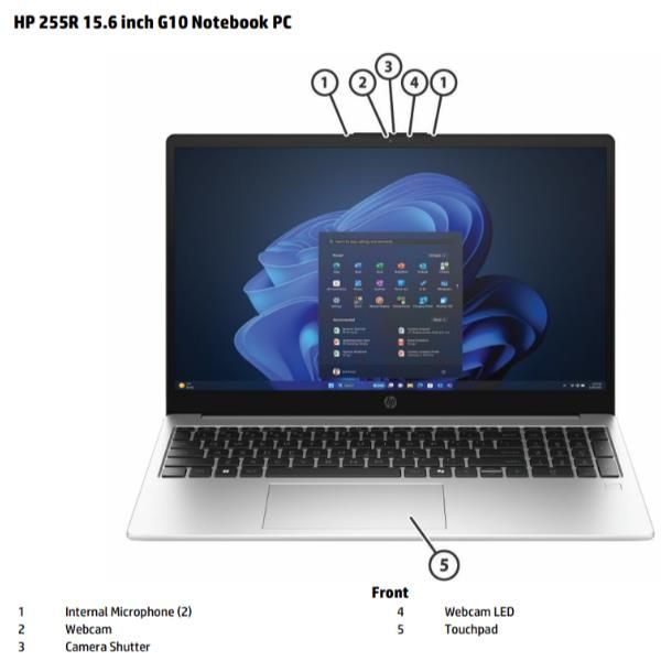 HP 255RG10 R3-7335U 15 8GB/512 PC Italy - Italian localizationHp0821844250600D76DBAT#ABZ