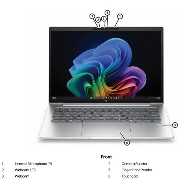 HP ProBook 4 G2a Next Gen AI PC Wolf Pro Security Edition AMD Ryzen AI 5 430 Computer portatile 35,6 cm [14] WUXGA 24 GB DDR5-SDRAM 512 GB SSD Wi-Fi 7 [802.11be] Windows 11 Pro Argento (HP PB4G2a14NGAI RAI5430 14 24GB/512 PC Italy - Italian localizat...