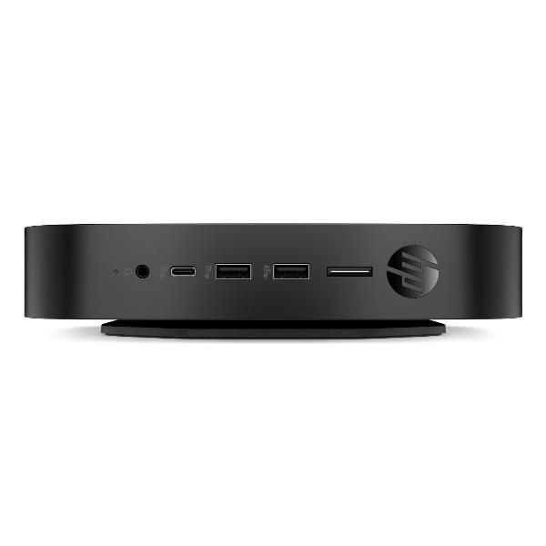 HP ProDesk 5 G1i - Thin client - USFF 1 x N-series N97 / fino a 3.6 GHz - RAM 8 GB - flash 64 GB - eMMC - UHD Graphics - Gigabit Ethernet, IEEE 802.11ax [Wi-Fi 6E], Bluetooth 5.3 - 11 IoT Enterprise 2024 LTSC -monitor: nessuno - tastiera: italianaHpD...