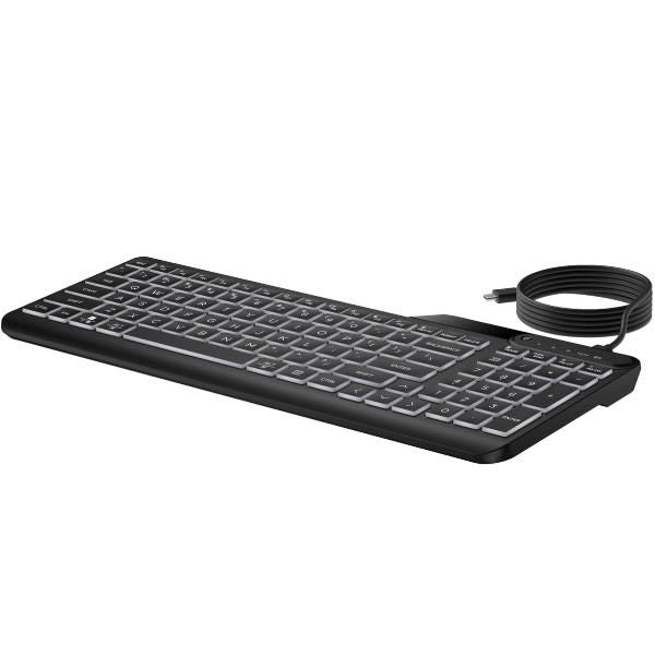 HP Tastiera cablata retroilluminata multidispositivo 405 (HP 405 - Tastiera - multi dispositivo - 65% - compact - retroilluminato - USB - italiana - nero)Hp7N7C1AA#ABZ