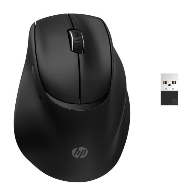 HP Mouse ergonomico Tilt 725M (HP 725M - Mouse - ergonomic - 21 semi-vertical tilt - right-handed - 7 buttons - wireless - Bluetooth, 2.4 GHz - USB wireless receiver - black)HpBH0Z5AA#ABB
