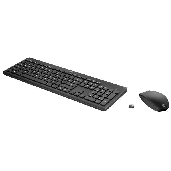 HP Combo tastiera e mouse wireless 235 (235 Wireless Mouse and - Keyboard Combo - Warranty: 12M)Hp1Y4D0UT#ABZ