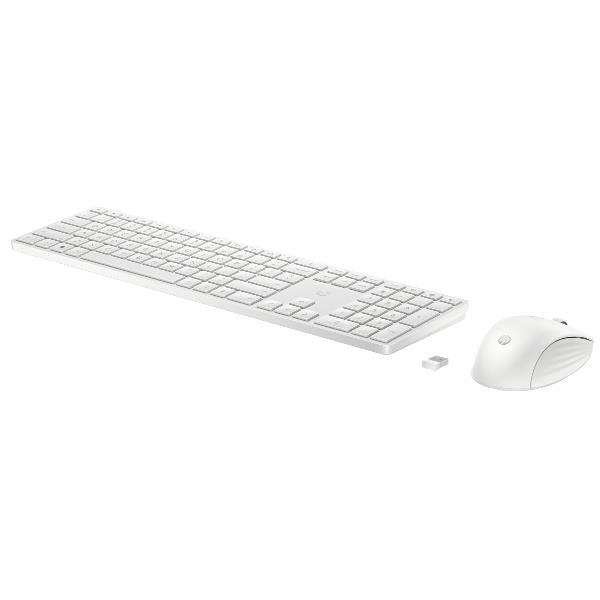 HP Tastiera e mouse wireless combinati 655 (HP 655 - Set mouse e tastiera - senza fili - 2.4 GHz - italiana - bianco)Hp860P8AA#ABZ