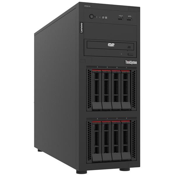 Lenovo ThinkSystem ST250 V3 server Tower Intel Xeon 6353P 2,7 GHz 16 GB DDR5-SDRAM 800 W (Lenovo ThinkSystem ST250 V3 7DCE - Server - tower 4U - 1 via - 1 x Xeon 6353P / fino a 5.4 GHz - RAM 16 GB - hot-swap 3.5 baia[e] - nessun HDD - Matrox G200 - G...