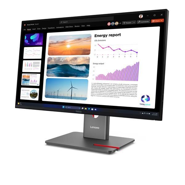 Lenovo ThinkVision P24Q-40 Monitor (Lenovo ThinkVision P24Q-40 - Monitor a LED - 24 [23.8 visualizzabile] - 2560 x 1440 QHD @ 120 Hz - IPS - 300 cd/m - 1500:1 - HDR10 - 4 ms - HDMI, DisplayPort - nero corvino)Lenovo64B2GAT1EU