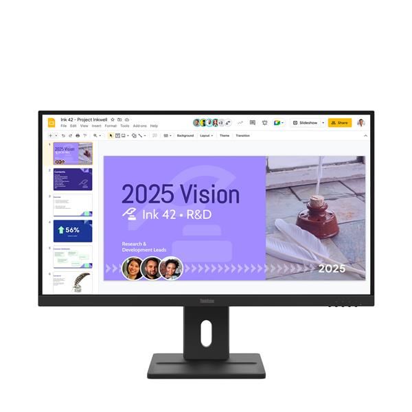 Lenovo ThinkVision E27Q-40 Monitor (Lenovo ThinkVision E27Q-40 - Monitor a LED - 27 - 2560 x 1440 QHD @ 100 Hz - IPS - 350 cd/m - 1500:1 - 4 ms - 2xHDMI, DisplayPort - altoparlanti - nero corvino)Lenovo019815747190064BDGAT4EU