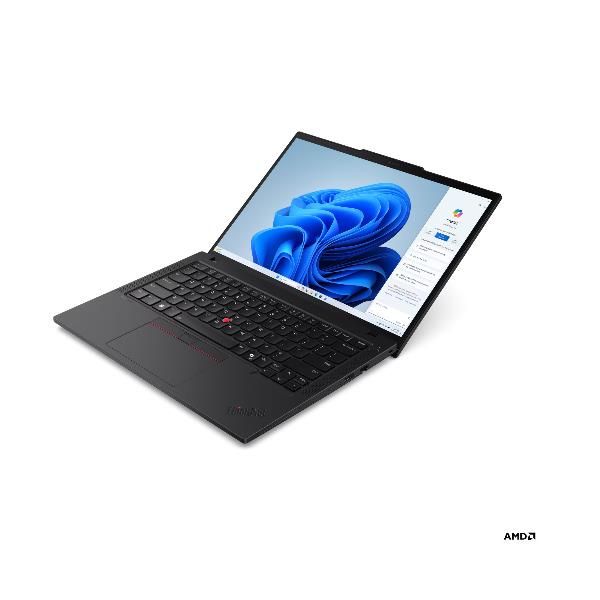 Lenovo ThinkPad T14 Gen 6 [AMD] Copilot+ PC AMD Ryzen AI 7 350 Computer portatile 35,6 cm [14] WUXGA 32 GB DDR5-SDRAM 1 TB SSD Wi-Fi 7 [802.11be] Windows 11 Pro Italiano Nero (Lenovo ThinkPad T14 Gen 6 21QJ - Copilot+ PC - design della cerniera a 180...