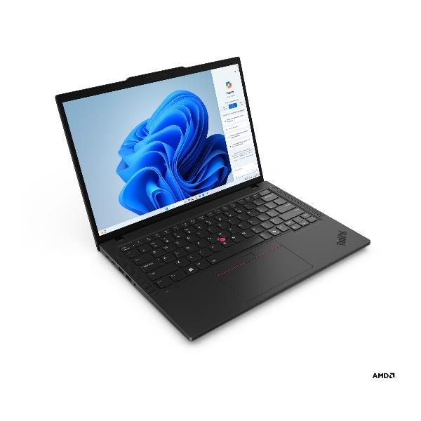 Lenovo ThinkPad T14 Gen 6 [AMD] Copilot+ PC AMD Ryzen AI 7 350 Computer portatile 35,6 cm [14] WUXGA 32 GB DDR5-SDRAM 1 TB SSD Wi-Fi 7 [802.11be] Windows 11 Pro Italiano Nero (Lenovo ThinkPad T14 Gen 6 21QJ - Copilot+ PC - design della cerniera a 180...