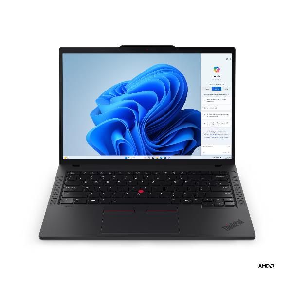 Lenovo ThinkPad T14 Gen 6 [AMD] Copilot+ PC AMD Ryzen AI 7 350 Computer portatile 35,6 cm [14] WUXGA 32 GB DDR5-SDRAM 1 TB SSD Wi-Fi 7 [802.11be] Windows 11 Pro Italiano Nero (Lenovo ThinkPad T14 Gen 6 21QJ - Copilot+ PC - design della cerniera a 180...