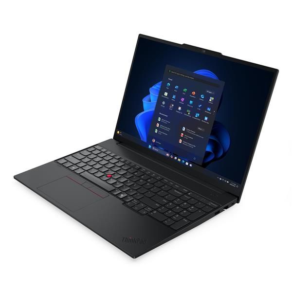 Lenovo ThinkPad E16 Gen 3 [Intel] Intel Core Ultra 7 255H Computer portatile 40,6 cm [16] WUXGA 16 GB DDR5-SDRAM 512 GB SSD Wi-Fi 6E [802.11ax] Windows 11 Pro Italiano Nero (Lenovo ThinkPad E16 Gen 3 21SR - Design della cerniera a 180 gradi - Intel C...
