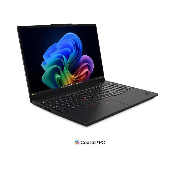 Lenovo ThinkPad T16 Gen 5 21WT - Copilot+ PC - Intel Core Ultra 7 - 355 / fino a 4.7 GHz - Win 11 Pro - Intel Graphics - 16 GB RAM - 512 GB SSD TCG Opal Encryption 2, NVMe - 16 IPS 1920 x 1200 - Gigabit Ethernet - Wi-Fi 7, Bluetooth - nero - tast: it...