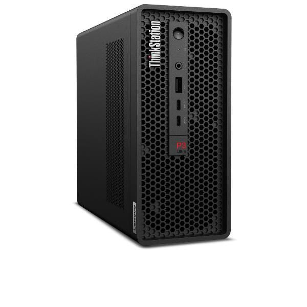 Lenovo ThinkStation P3 Ultra SFF Gen 2 Intel Core Ultra 7 265 32 GB DDR5-SDRAM 1 TB SSD Windows 11 Pro Mini Tower Stazione di lavoro Nero (Lenovo ThinkStation P3 Ultra Gen 2 30J5 - AI Workstation - SFF 1 x Core Ultra 7 265 / fino a 5.3 GHz - vPro Ent...