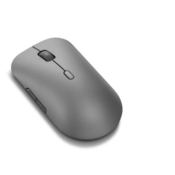 Lenovo Pro Plus 6050 mouse Ufficio Ambidestro RF senza fili + Bluetooth Ottico 2400 DPI (Lenovo Pro Plus 6050 - Mouse - multi-modalit - ottica - 6 pulsanti - senza fili - Bluetooth 5.3, 2.4 GHz - ricevitore wireless USB - grigio lunare - confezione b...