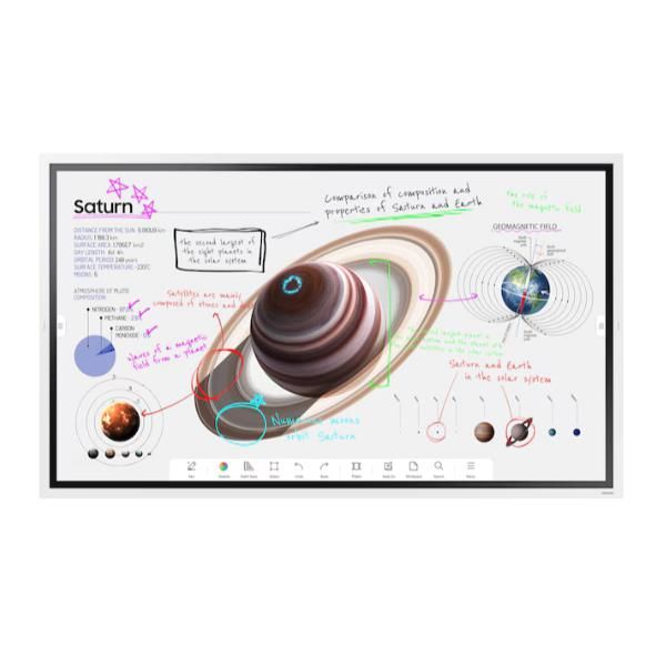 Samsung WM55FX lavagna interattiva 139,7 cm [55] 3840 x 2160 Pixel Touch screen Grigio, Bianco HDMI (Samsung Flip WM55FX - 55 Categoria diagonale WMFX Series Display LCD retroilluminato a LED - istruzione/imprenditoria - con lavagna interattiva integ...