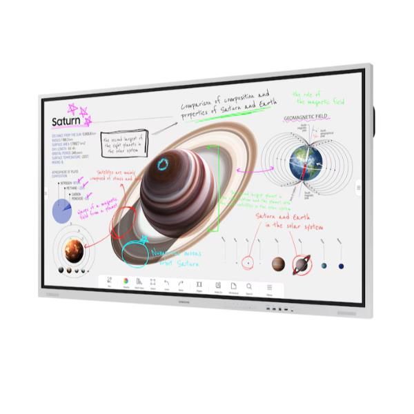 Samsung WM75FX lavagna interattiva 190,5 cm [75] 3840 x 2160 Pixel Touch screen Grigio, Bianco HDMI (75 The Flip WMFX Interactive Display - 75 WMFX Interactive Display 450 cd/m2 12/7 Operation 2x HDMI)Samsung8806097680741LH75WMFWLGCXEN