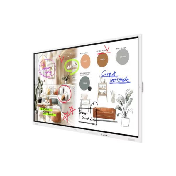 Samsung WM85FX lavagna interattiva 2,16 m [85] 3840 x 2160 Pixel Touch screen Grigio, Bianco HDMI (Samsung Flip WM85FX - 85 Categoria diagonale WMFX Series Display LCD retroilluminato a LED - istruzione/imprenditoria - con lavagna interattiva integra...