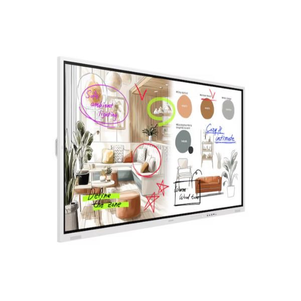 Samsung WM85FX lavagna interattiva 2,16 m [85] 3840 x 2160 Pixel Touch screen Grigio, Bianco HDMI (Samsung Flip WM85FX - 85 Categoria diagonale WMFX Series Display LCD retroilluminato a LED - istruzione/imprenditoria - con lavagna interattiva integra...