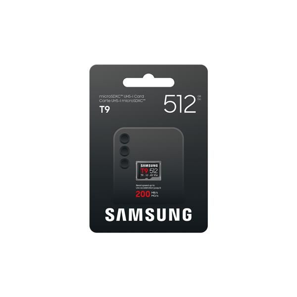 Samsung T9 microSD Card 512GB (512GB Samsung T9 microSD Card)Samsung8806097718970MB-MH512T/WW