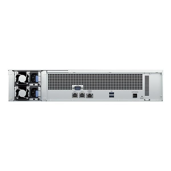 Synology RackStation RS2423RP+II NAS Armadio [2U] AMD Ryzen V1780B 8 GB DDR4 0 TB DiskStation Manager Nero (Synology RackStation RS2423RP+II 12-Bay Rackmount NAS; 12 bay; AMD Ryzen V1780B 4-core; 1x 8GB Ram expandable to 32Gb; 2x 1Gbe; 1x 10GbE; 1x E...