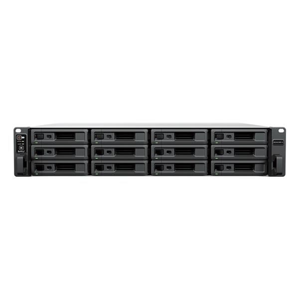 Synology RackStation RS2423RP+II NAS Armadio [2U] AMD Ryzen V1780B 8 GB DDR4 0 TB DiskStation Manager Nero (Synology RackStation RS2423RP+II 12-Bay Rackmount NAS; 12 bay; AMD Ryzen V1780B 4-core; 1x 8GB Ram expandable to 32Gb; 2x 1Gbe; 1x 10GbE; 1x E...