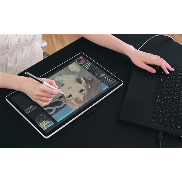 Wacom One 14 tavoletta grafica Nero, Bianco 2540 lpi [linee per pollice] 309 x 174 mm USB (Wacom One pen display 14.0 DTC141W0)WacomDTC141W0