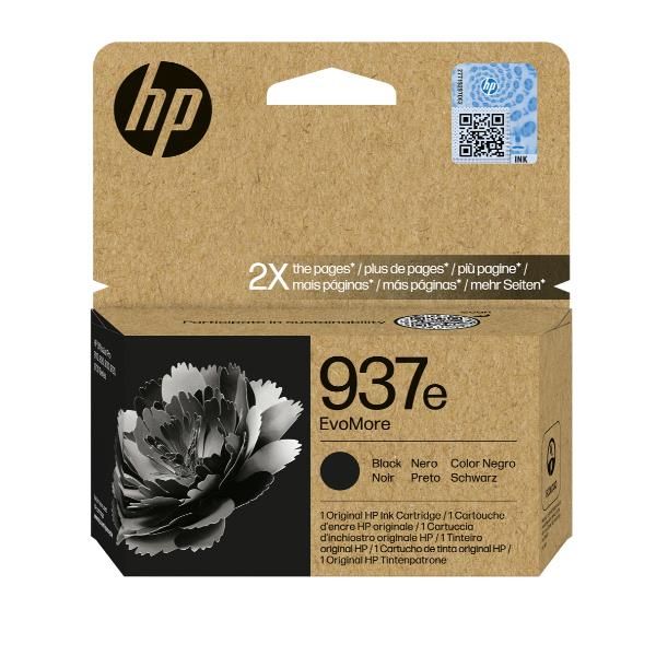HP Cartuccia di inchiostro nero originale 937e EvoMore (HP 937e EvoMore - Black - original - ink cartridge - for Officejet Pro 9110b)Hp4S6W9NE#SE1
