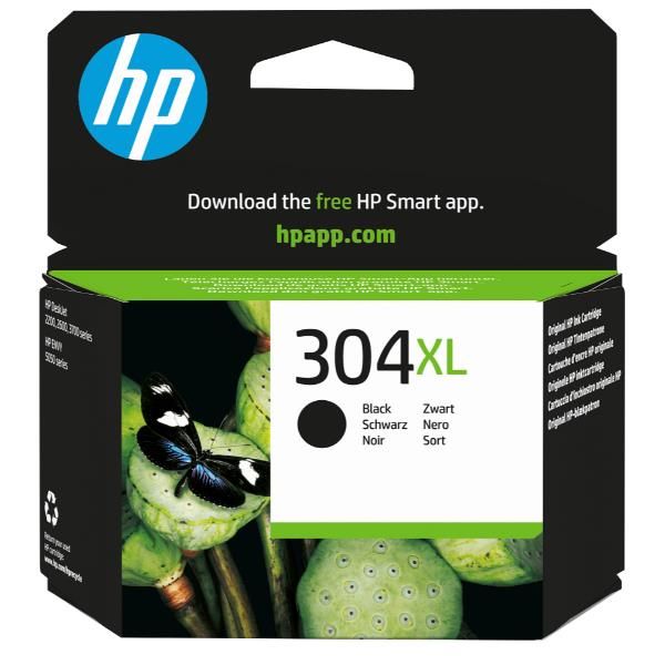 HP Cartuccia inchiostro originale nero 304XL (HP 304XL - Alta resa - nero - originale - cartuccia d'inchiostro - per AMP 130, Deskjet 26XX, 37XX, ENVY 50XX)HpN9K08AE#ABE