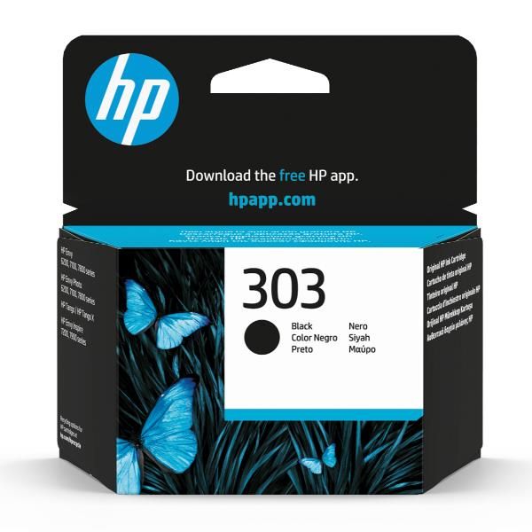 HP Cartuccia di inchiostro nero originale 303 (HP 303 - 4 ml - nero - originale - cartuccia d'inchiostro - per ENVY Photo 62XX, Photo 71XX, Photo 78XX, ENVY Inspire 72XX, 79XX)HpT6N02AE#ABE