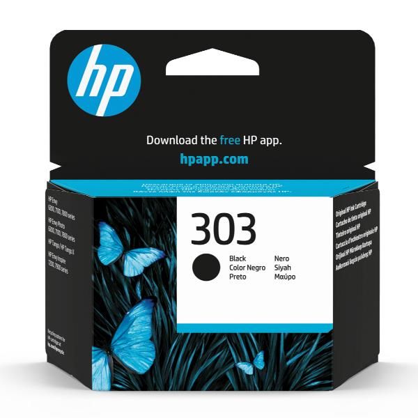 HP Cartuccia di inchiostro nero originale 303 (HP 303 - 4 ml - nero - originale - cartuccia d'inchiostro - per ENVY Photo 62XX, Photo 71XX, Photo 78XX, ENVY Inspire 72XX, 79XX)HpT6N02AE#ABE