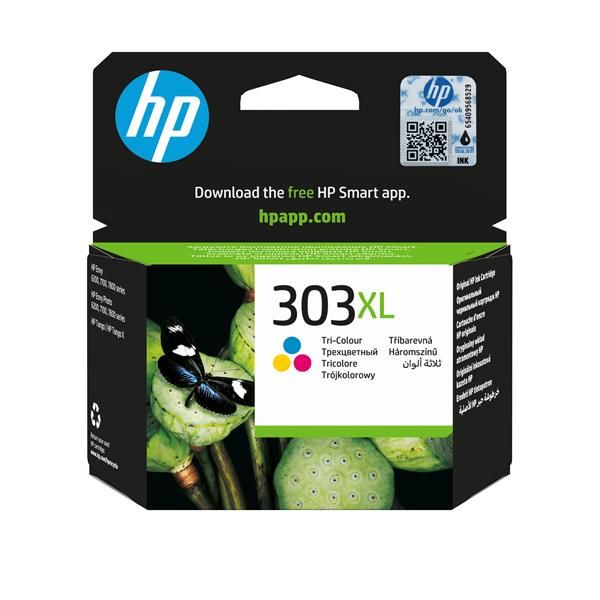 HP Cartuccia di inchiostro in tricromia originale ad alta capacità 303XL (HP 303XL - 10 ml - High Yield - colour [cyan, magenta, yellow] - original - ink cartridge - for ENVY Photo 62XX, Photo 71XX, Photo 78XX, ENVY Inspire 72XX, 79XX)HpT6N03AE#301