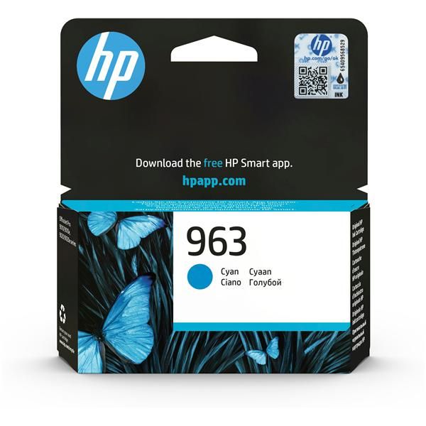 HP Cartuccia di inchiostro ciano originale 963 (HP 963 CYAN ORIGINAL INK - CARTRIDGE)Hp3JA23AE#LS1