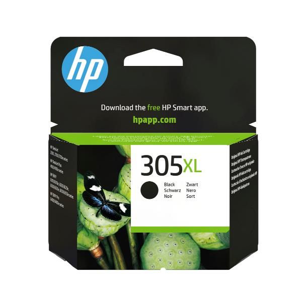 HP Cartuccia di inchiostro nero originale ad alta capacità 305XL (HP 305XL BLACK INK CARTRIDGE)Hp3YM62AE#LS1