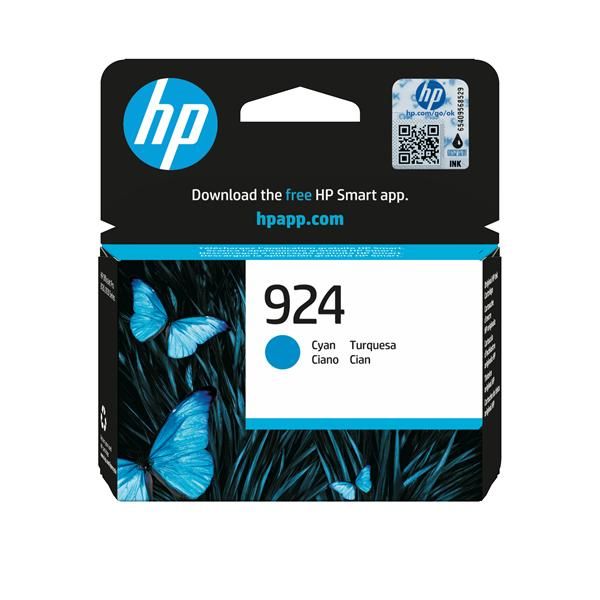 HP Cartuccia di inchiostro ciano originale 924 (HP 924 - Cyan - original - Officejet - ink cartridge)Hp4K0U3NE#SE1