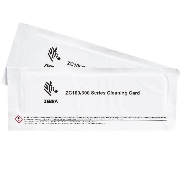 Zebra 105999-311 kit per stampante Kit di pulizia (CLEANING CARD KIT IMPROVED - ZC100/300 5 CARDS)Zebra105999-311-01