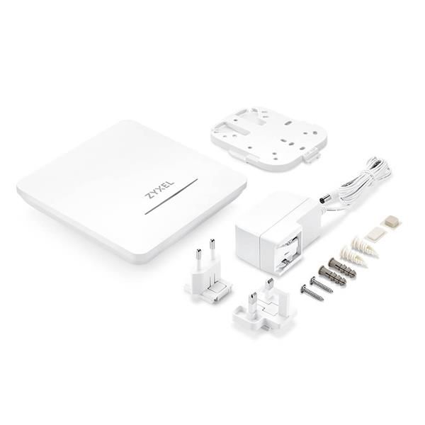 Zyxel NWA90BE PRO 5764 Mbit/s Bianco Supporto Power over Ethernet [PoE] (Zyxel NWA90BE PRO - Wireless access point - 4-flussi, dual-radio, NebulaFlex - Wi-Fi 7 - Wi-Fi 7 - 2.4 GHz, 5 GHz, 6 GHz - gestito da cloud - a soffitto)Zyxel4718937648931NWA90B...