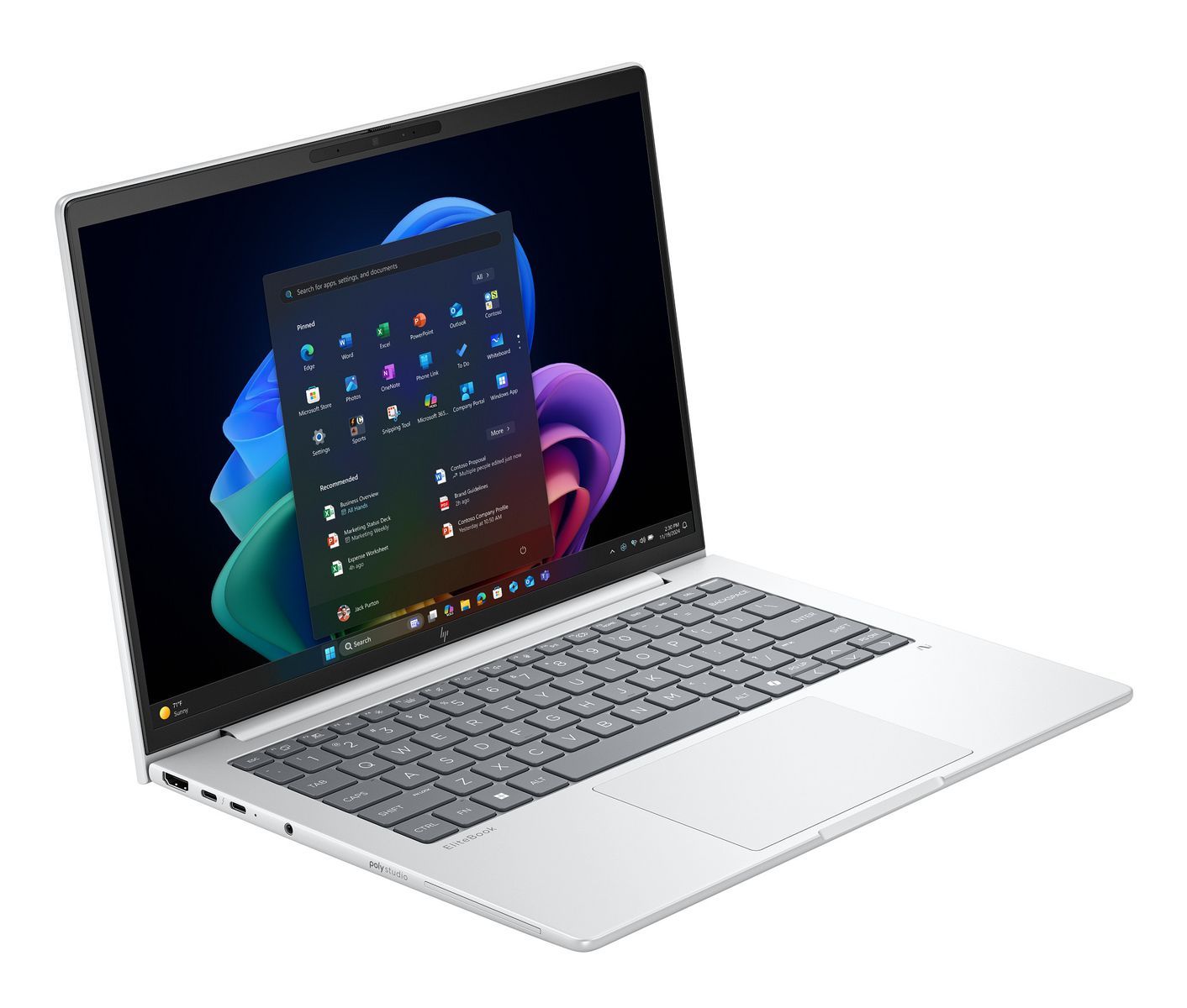 HP EliteBook 8 G1i Next Gen AI PC Wolf Pro Security Edition Copilot+ PC Intel Core Ultra 5 238V Computer portatile 40,6 cm [16] WUXGA 32 GB LPDDR5x-SDRAM 512 GB SSD Wi-Fi 7 [802.11be] Windows 11 Pro Argento (HP EliteBook 8 G1i Notebook Next Gen AI - ...