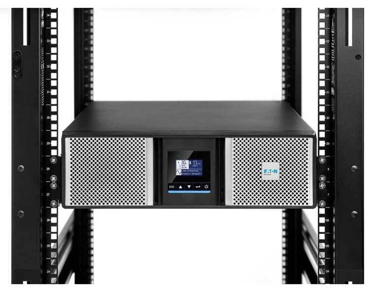 Eaton 9PX6KIRTNG2 gruppo di continuità [UPS] Doppia conversione [online] 6 kVA 6000 W (Eaton 9PX G2 9PX6KIRTNG2 - UPS [installabile in rack / esterno] - 200/208/220/230/240 V c.a. V - 6000 watt - 6000 VA - 1 fase - 5 Ah - Ethernet 10/100/1000, RS-232...