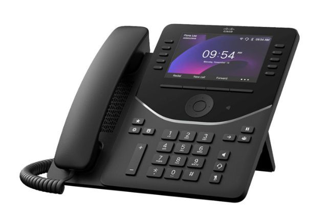 Cisco 9861 telefono IP Nero, Carbonio 10 linee LCD Wi-Fi (Cisco Desk Phone 9861 - VoIP phone - with Trusted Platform Module [TPM] 2.0 with caller ID/call waiting - IEEE 802.11a/b/g/n/ac [Wi-Fi] / Bluetooth 5.2 LE - SIP, SDP, RTCP, RTP, SRTP - 130 lin...