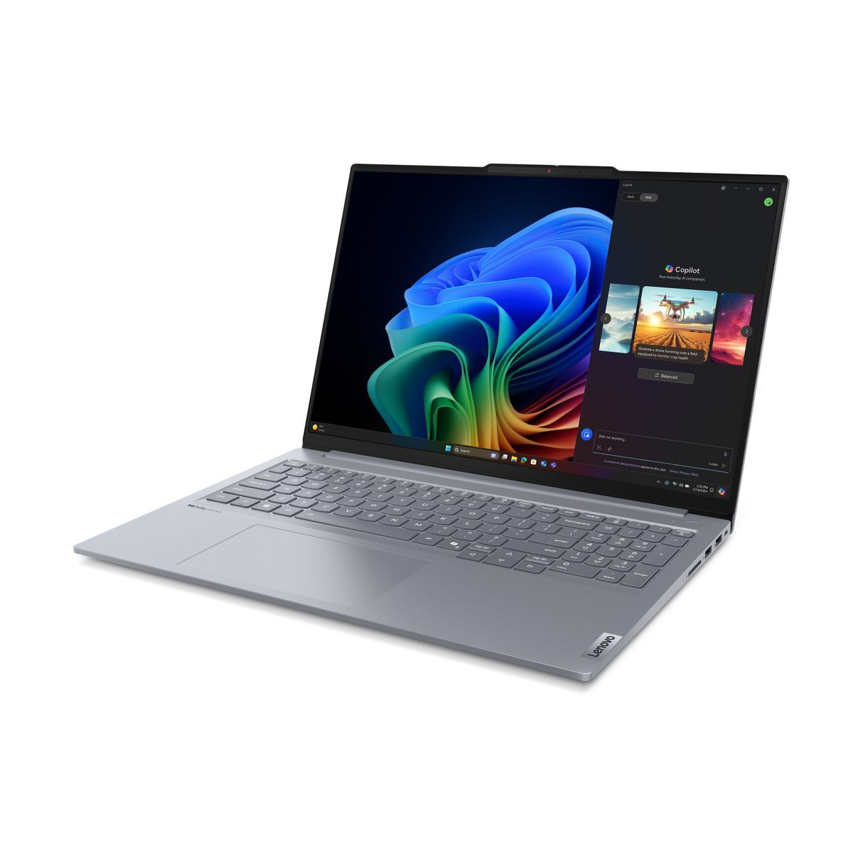 Lenovo ThinkBook 16 G7 QOY Copilot+ PC Snapdragon X1P-42-100 Computer portatile 40,6 cm [16] WUXGA 16 GB LPDDR5x-SDRAM 512 GB SSD Wi-Fi 7 [802.11be] Windows 11 Pro Italiano Grigio (Lenovo ThinkBook 16 G7 QOY 21NH - Snapdragon X Plus - X1P-42-100 / fi...