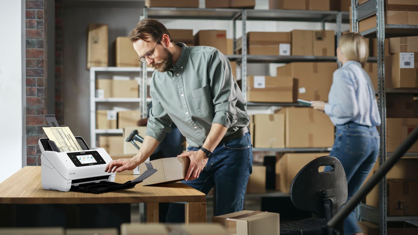 Epson WorkForce DS-800WN Scanner a foglio 600 x 600 DPI A4 Bianco (Epson WorkForce DS-800WN)Epson8715946734149B11B275401