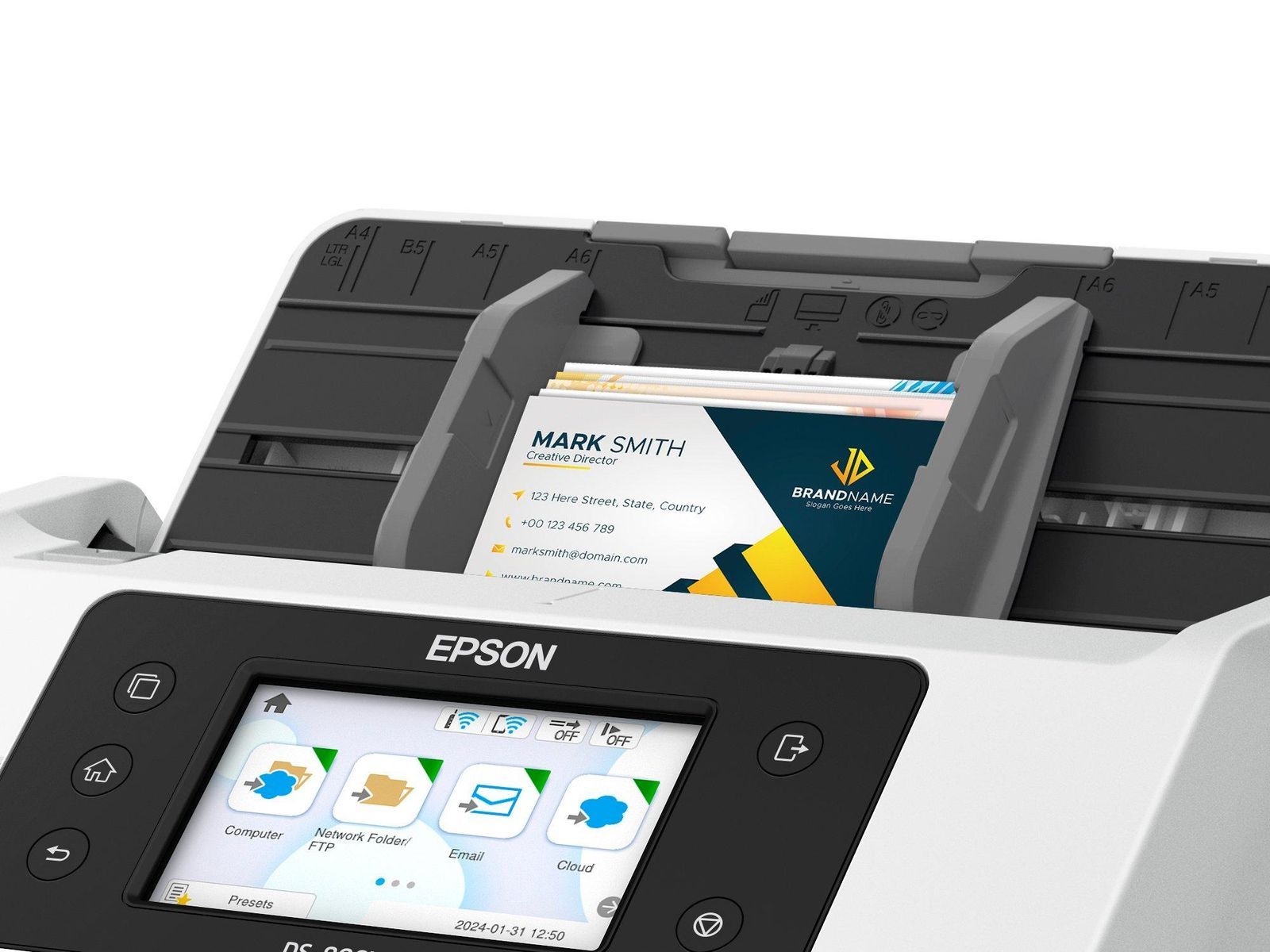 Epson WorkForce DS-800WN Scanner a foglio 600 x 600 DPI A4 Bianco (Epson WorkForce DS-800WN)Epson8715946734149B11B275401