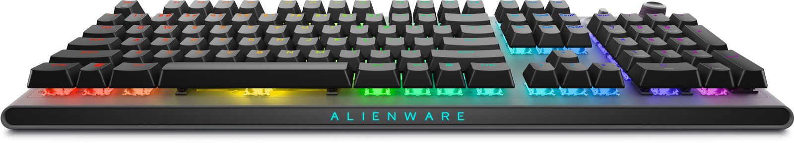 Alienware Tri-Mode AW920K tastiera Gaming USB + RF Wireless + Bluetooth Grigio (Alienware Tri-Mode AW920K - Keyboard - AlienFX per-key RGB / 16.8 million colours - wireless - 2.4 GHz, Bluetooth 5.1, USB - QWERTY - US - key switch: CHERRY MX Red - Dar...