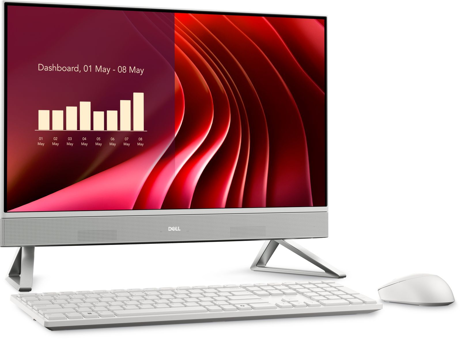 DELL EC24250 Intel Core 7 150U 60,5 cm [23.8] 1920 x 1080 Pixel PC All-in-one 16 GB DDR5-SDRAM 512 GB SSD Windows 11 Pro Wi-Fi 6E [802.11ax] Perlato, Bianco (Dell 24 All-in-One EC24250 - All-in-one Core 7 150U / fino a 5.4 GHz - RAM 16 GB - SSD 512 G...