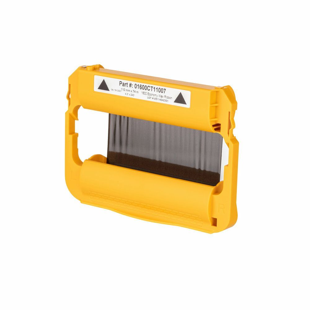 Zebra 01600CT11007 nastro per stampante 1600 pagine (WAX RIBBON 110MMX74M 1600 STD - CARTRIDGE 6/BOX)Zebra01600CT11007