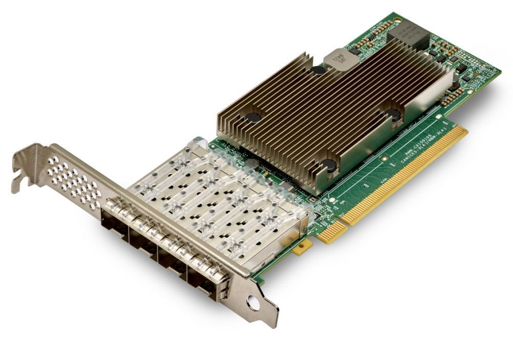 Lenovo 4XC7A80566 scheda di rete e adattatore Interno Ethernet 25000 Mbit/s (Broadcom 57504 - Network adapter - PCIe 4.0 x16 - 10/25 Gigabit SFP28 x 4)Lenovo08894886035964XC7A80566