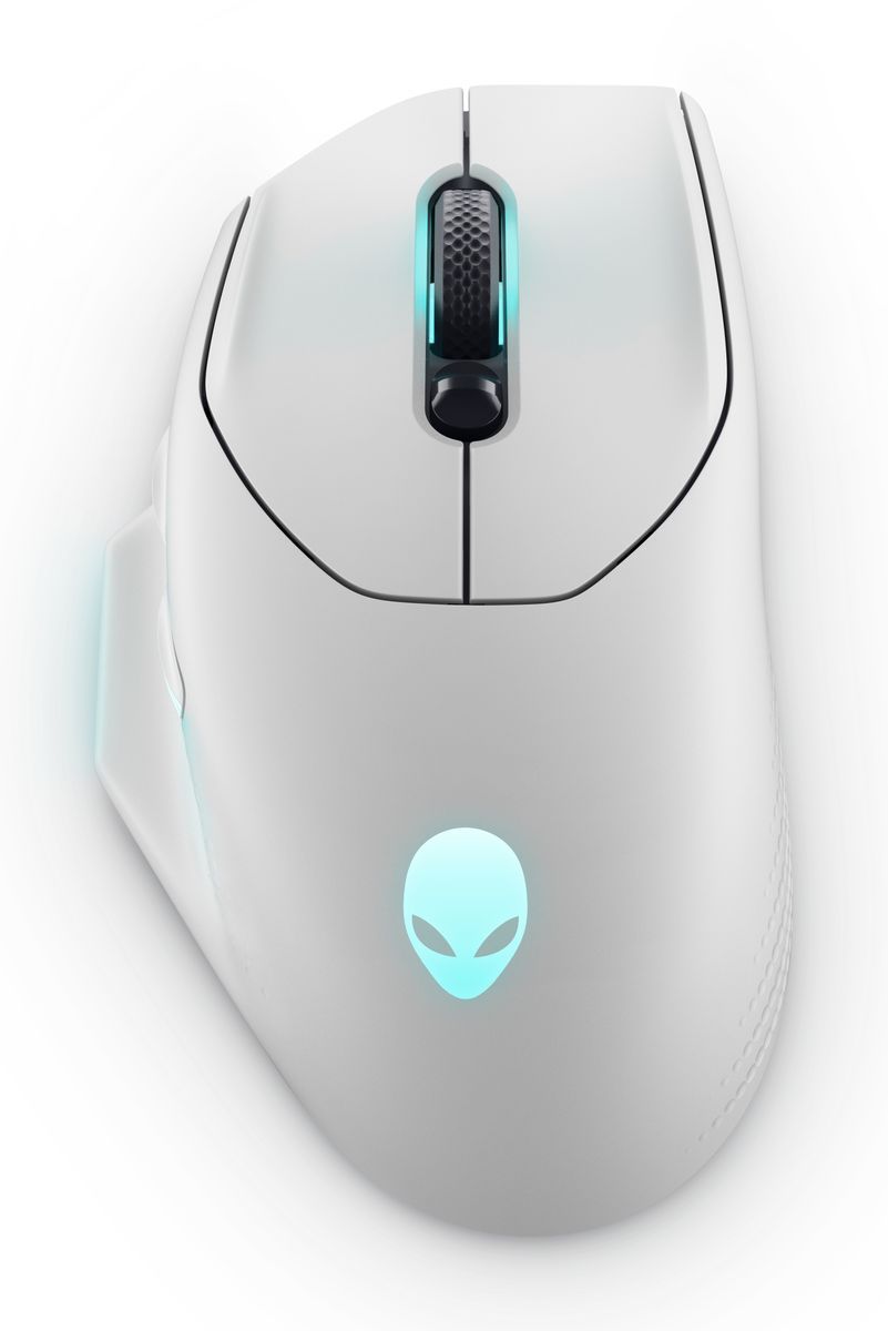 Alienware AW620M mouse Gaming Mano destra RF Wireless + USB Type-C Ottico 26000 DPI (Alienware AW620M - Mouse - right-handed - optical - 7 buttons - wired, wireless - USB, 2.4 GHz - lunar light - retail - box)DellAW620M-W-DEAM