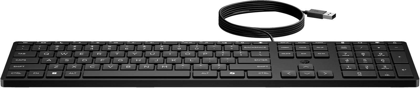 HP Tastiera Wired Desktop 320K (HP Desktop 320K - Tastiera - layout a 3 zone, corsa dei tasti a profilo ridotto - full size - USB - italiana - nero - Smart Buy)Hp9SR37UT#ABZ