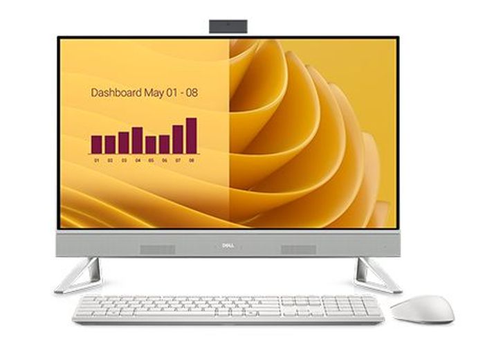 DELL EC27250 Intel Core 7 150U 68,6 cm [27] 1920 x 1080 Pixel PC All-in-one 16 GB DDR5-SDRAM 512 GB SSD Windows 11 Pro Wi-Fi 6E [802.11ax] Perlato, Bianco (Dell 27 All-in-One EC27250 - All-in-one Core 7 150U / fino a 5.4 GHz - RAM 16 GB - SSD 512 GB ...